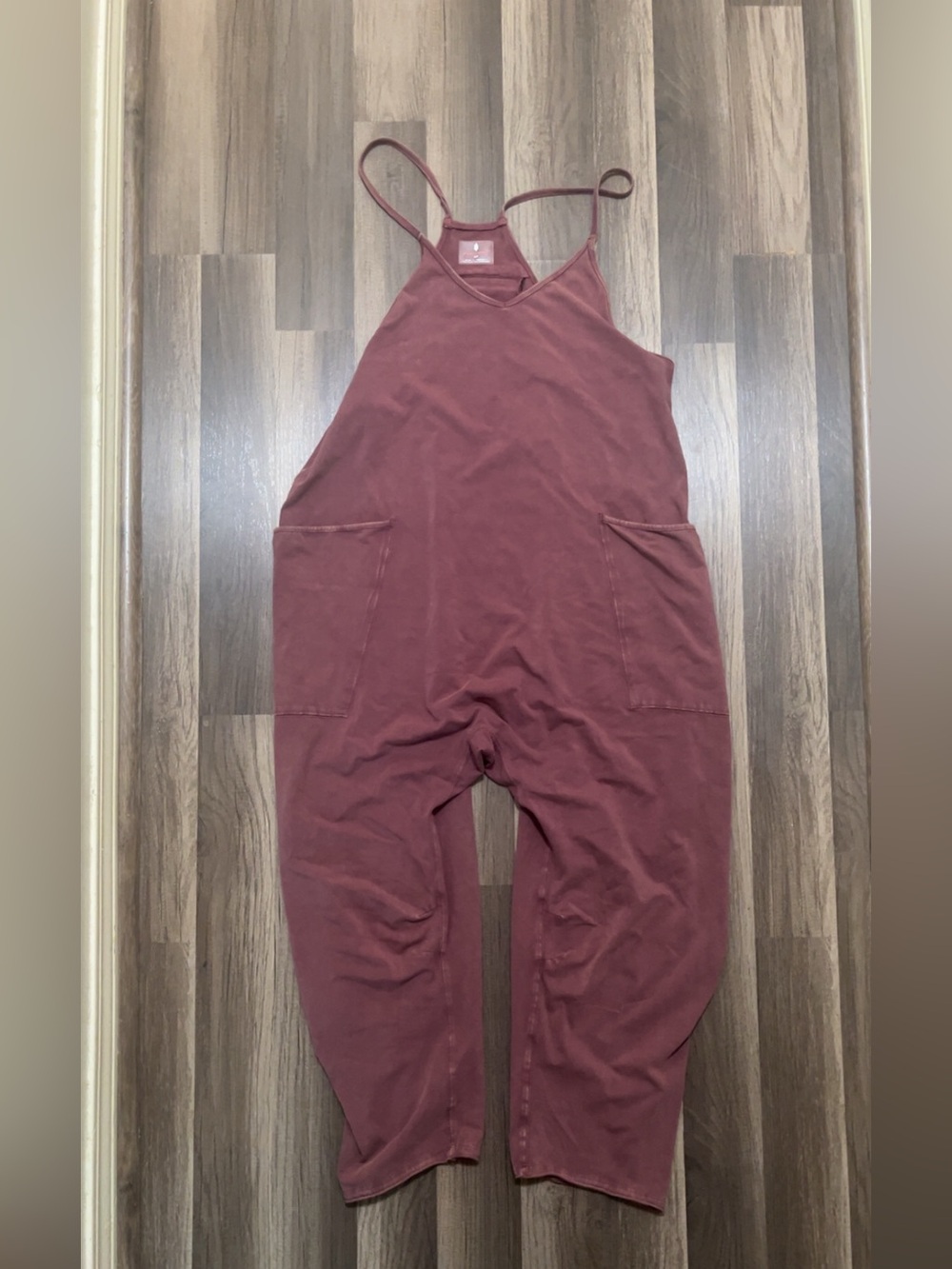 FREE PEOPLE MOVEMENT Hot Shot Onesie Women’s Small Burgundy